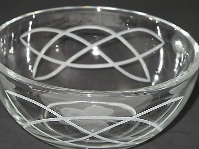 Hand cut glass bowl, Celtic  shamrock  gift Can be customized - O'Rourke crystal awards & gifts abp cut glass