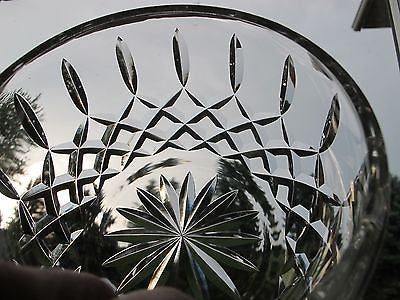 Hand cut glass bowl, 24% lead crystal Great gift or award customize hand polish - O'Rourke crystal awards & gifts abp cut glass