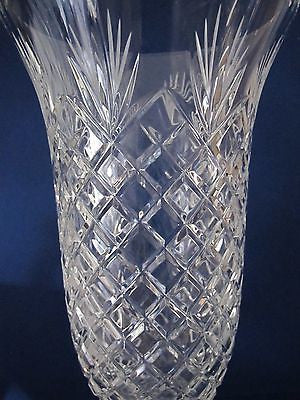 Hand cut lead  Crystal large Award vase, Can be customized 17.5" - O'Rourke crystal awards & gifts abp cut glass