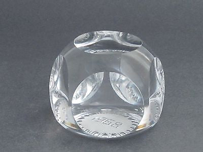 cut Glass hand made made  paperweight signed Cristallerie Lorraine france 1968 - O'Rourke crystal awards & gifts abp cut glass