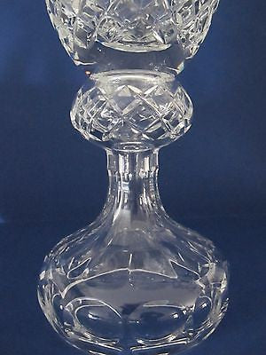 Hand cut lead  Crystal large Award vase, Can be customized 17.5" - O'Rourke crystal awards & gifts abp cut glass