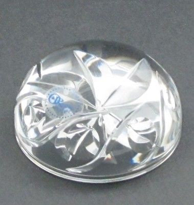 Hand Cut Glass paperweight 24% lead crystal - O'Rourke crystal awards & gifts abp cut glass