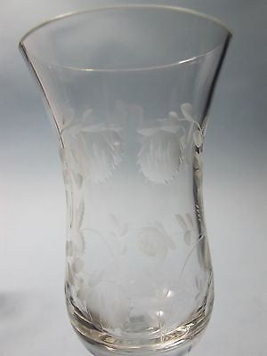 wheel cut  etched liquer glass Hand cut - O'Rourke crystal awards & gifts abp cut glass