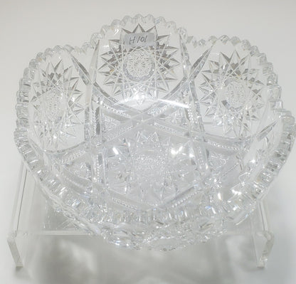 ABP cut glass bowl American