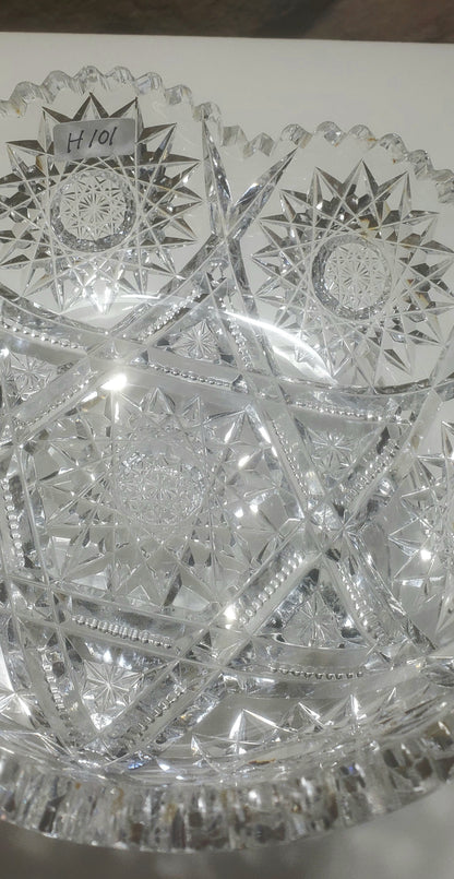ABP cut glass bowl American