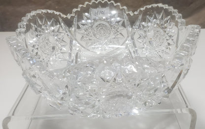 ABP cut glass bowl American