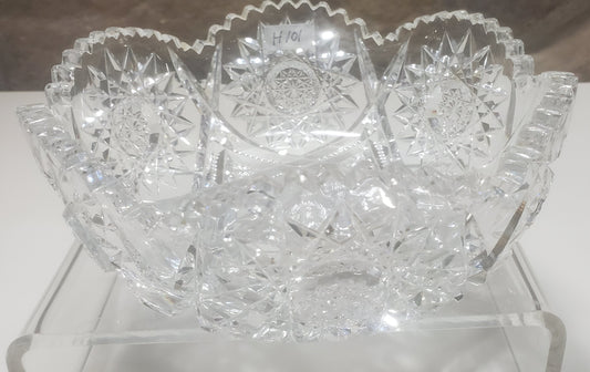 ABP cut glass bowl American