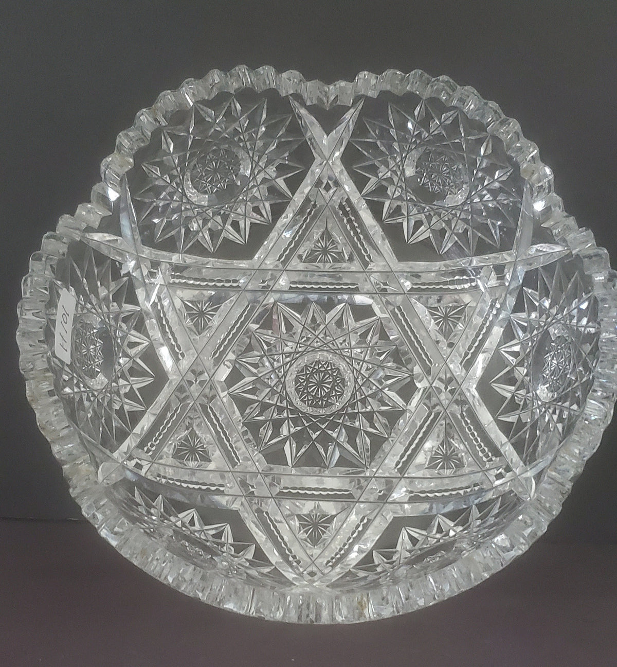 ABP cut glass bowl American