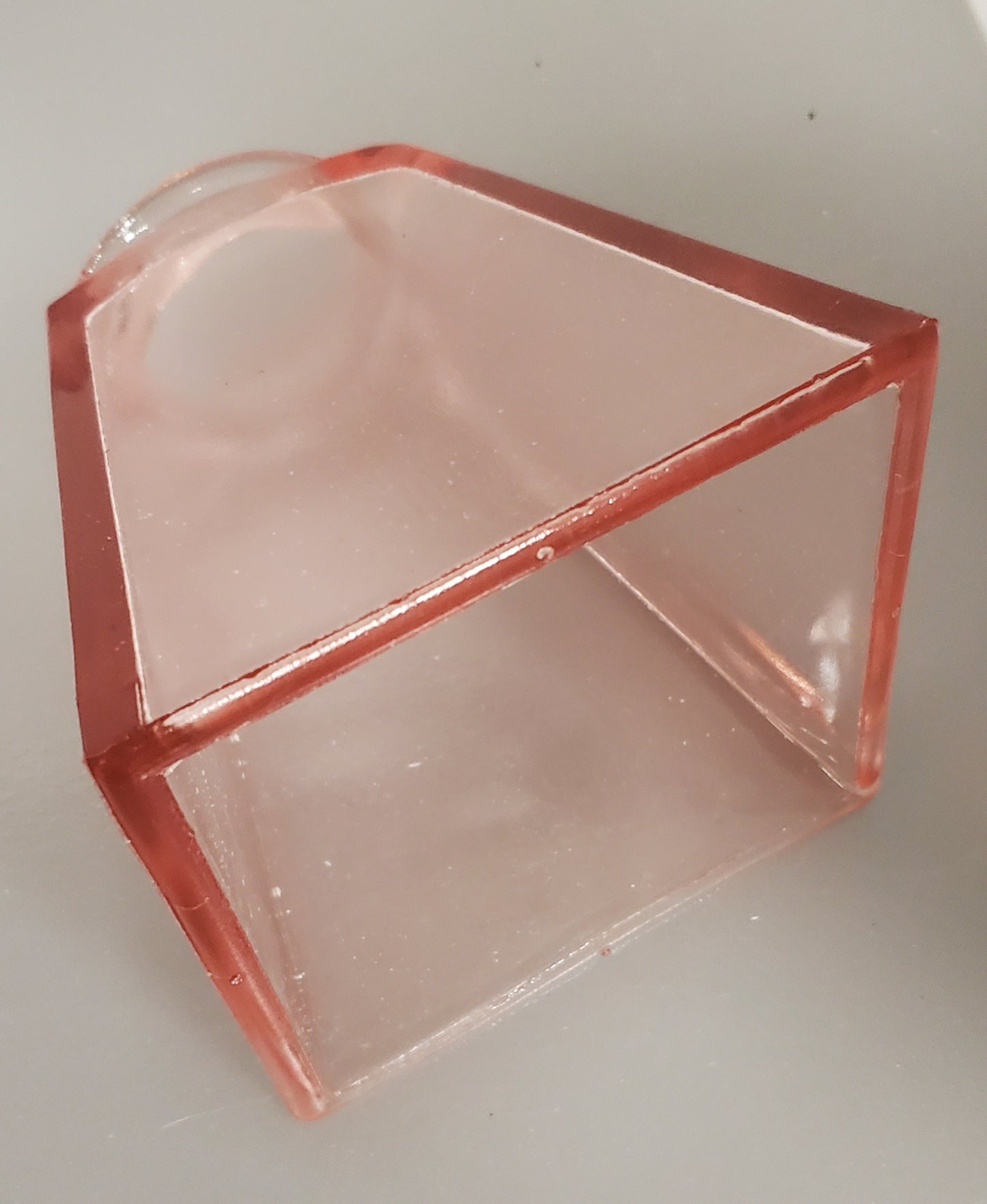Glass shade Brooke Crescent pink, Made in USA ,