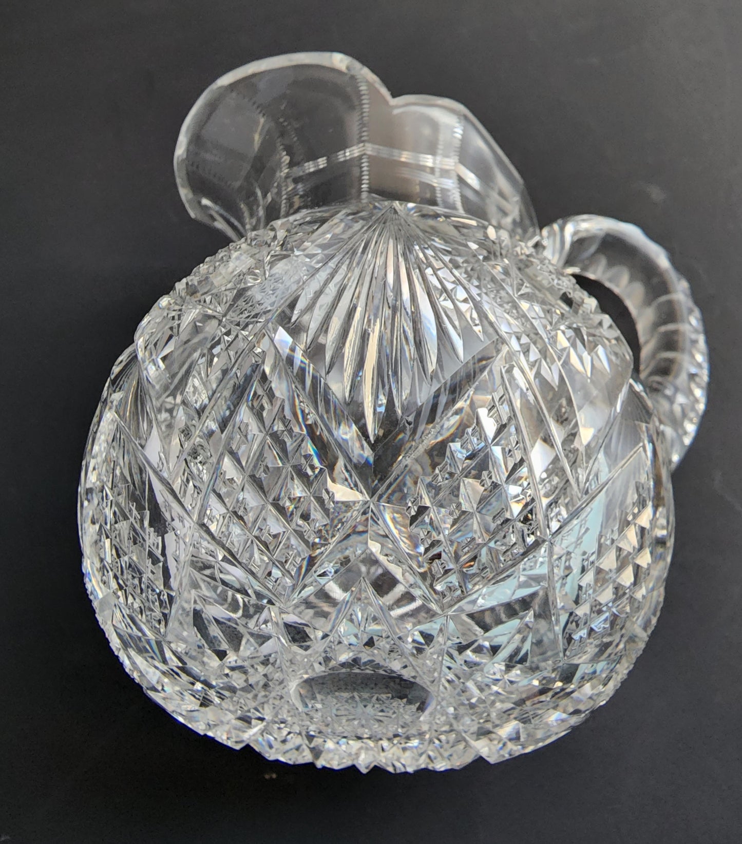 Dorflinger  Sugar and creamer American Brilliant Period Cut Glass Antique
