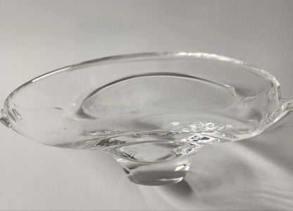 Steuben Signed  oval Glass bowl