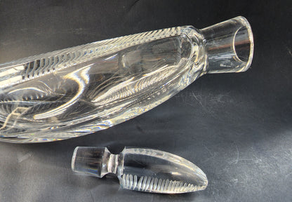 Hand cut crystal decanter Signed Baccarat