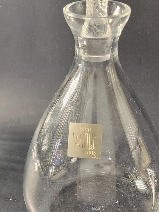 Lalique signed glass decater