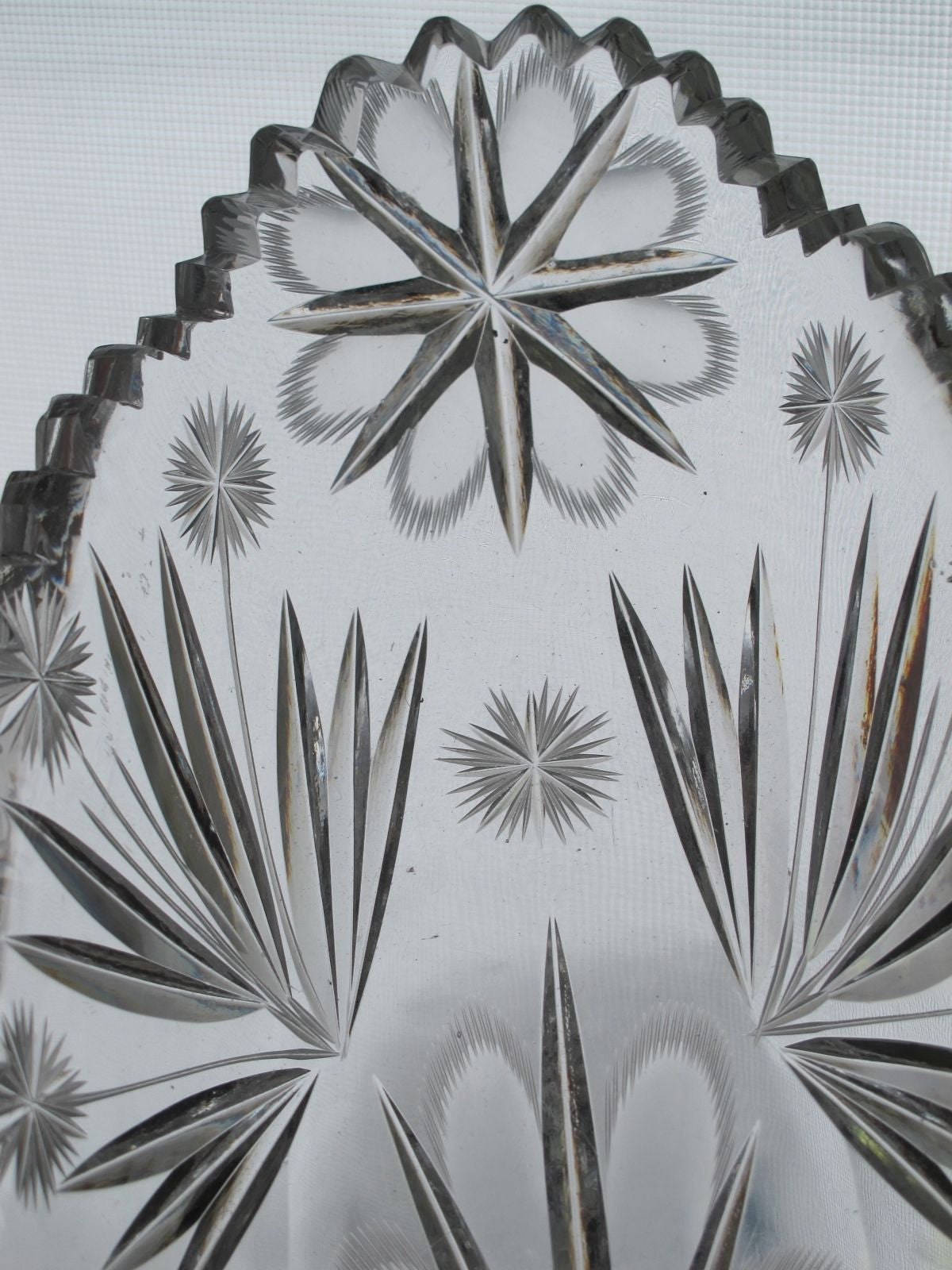 American Brilliant Period hand Cut Glass  celery - O'Rourke crystal awards & gifts abp cut glass