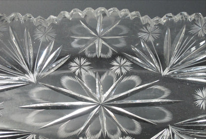 American Brilliant Period hand Cut Glass  celery - O'Rourke crystal awards & gifts abp cut glass