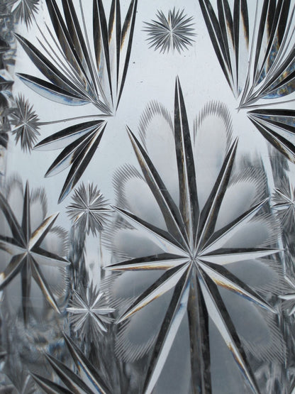 American Brilliant Period hand Cut Glass  celery - O'Rourke crystal awards & gifts abp cut glass