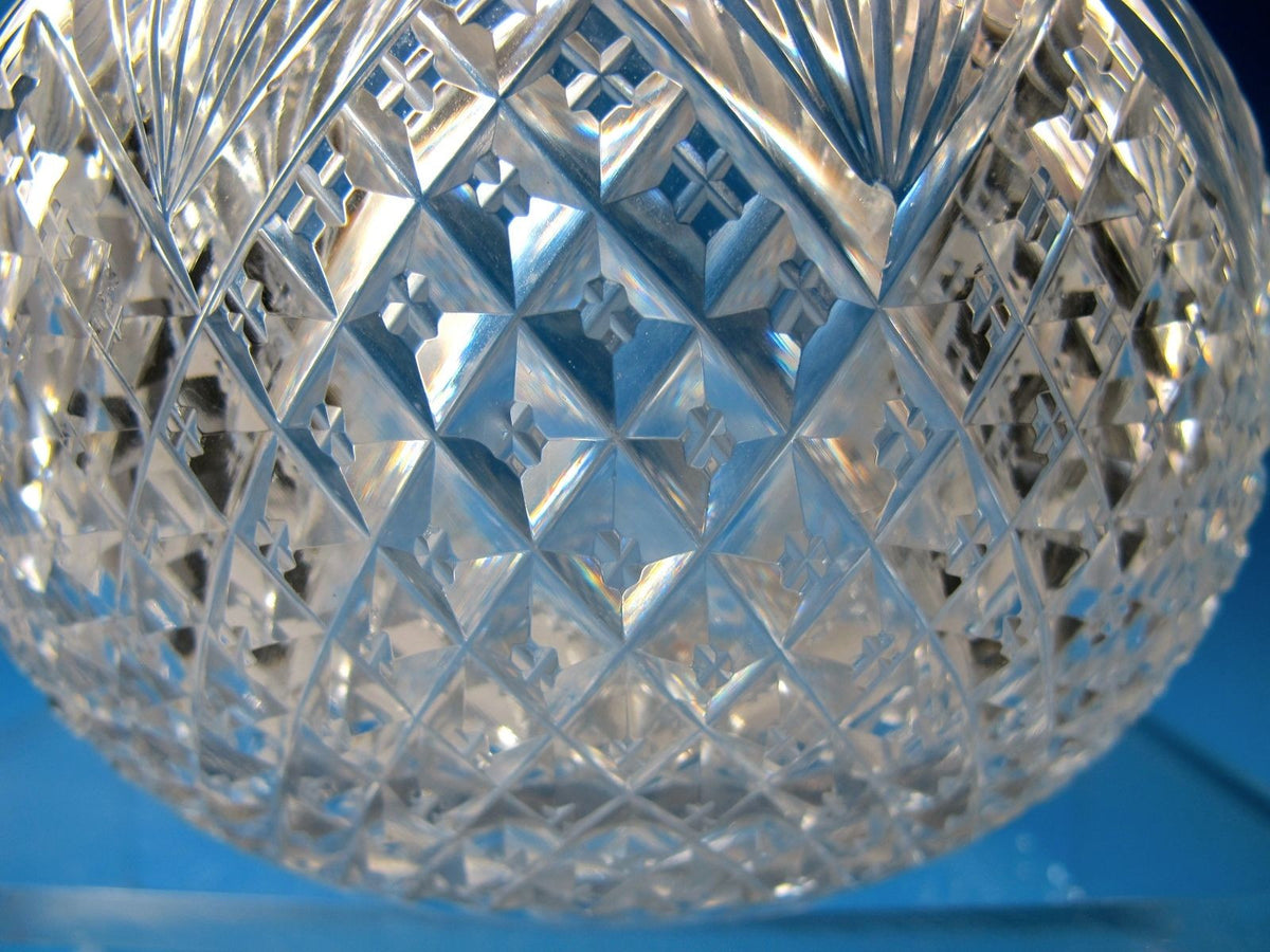 Strawberry diamond and fan Carafe American Brilliant Period hand Cut Glass - O'Rourke crystal awards & gifts abp cut glass