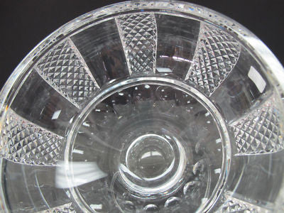 Hand Cut glass bowl HAND POLISHED crystal signed - O'Rourke crystal awards & gifts abp cut glass