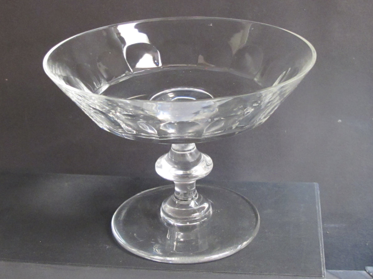 Val st Lambert Hand Cut glass Compote