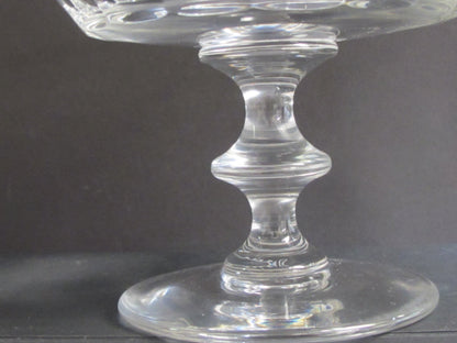 Val st Lambert Hand Cut glass Compote