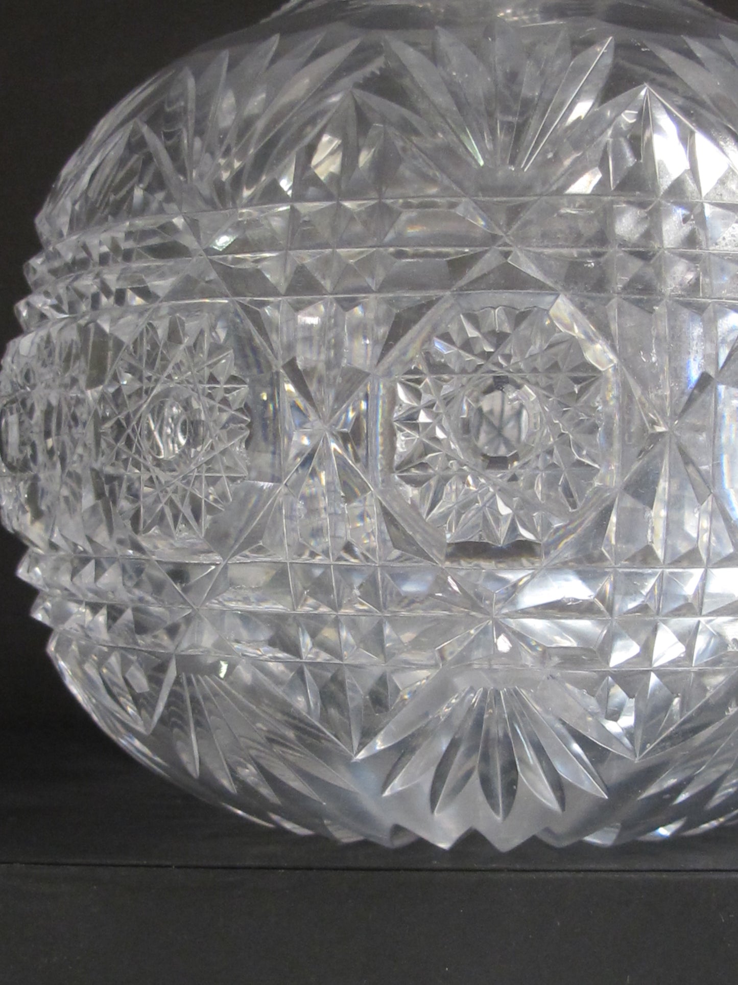 ABP cut glass Carafe Phoenix , Antique crystal