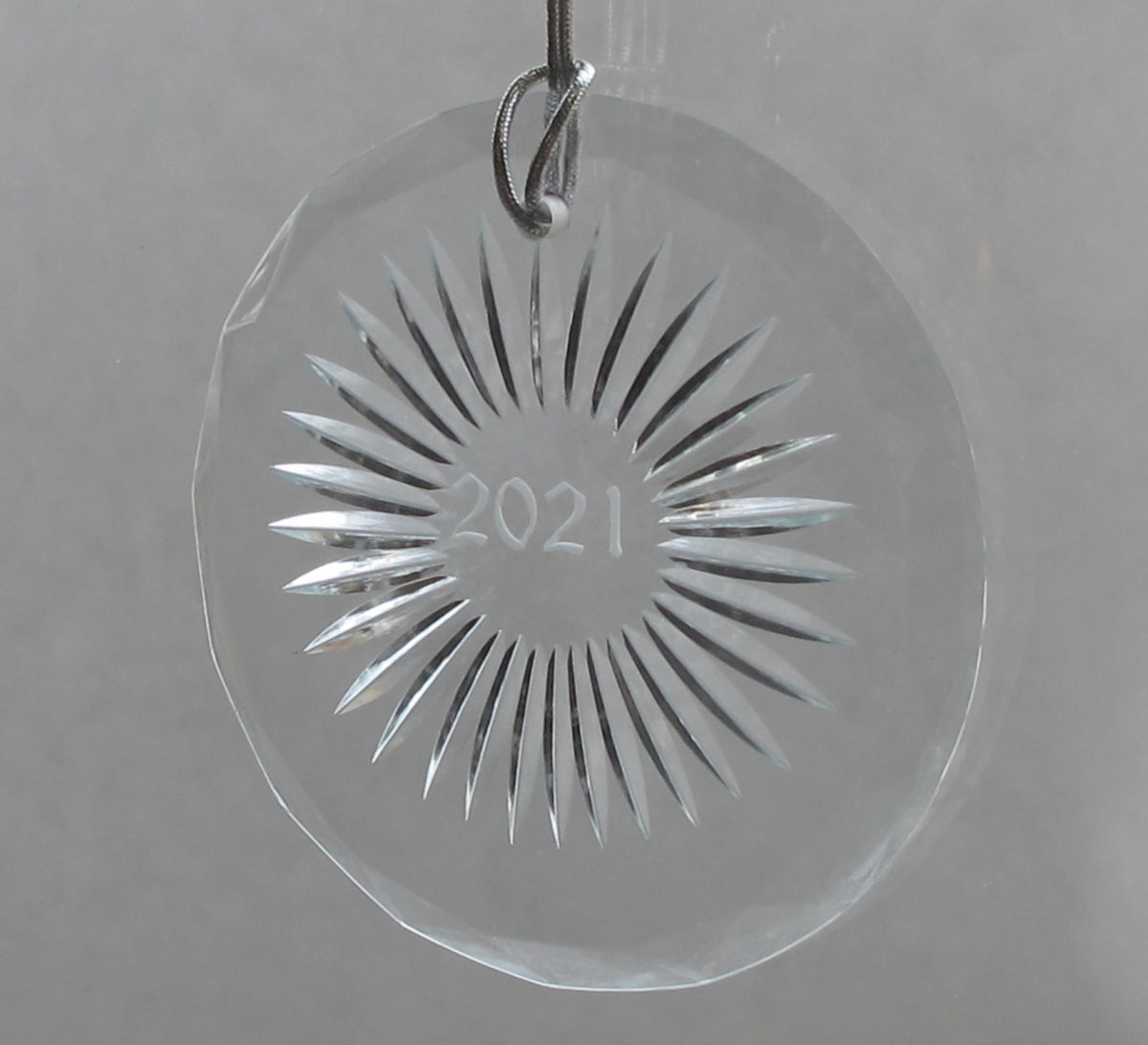 Hand cut Christmas Glass ornament 2025