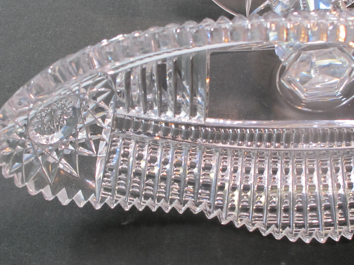 ABP Cut Glass Pedestal celery