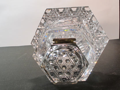 Cut Glass Inkwell Antique