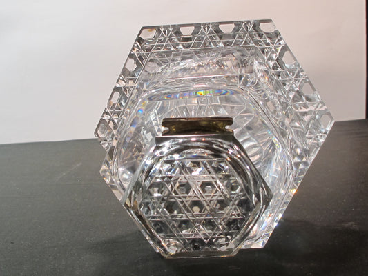 Cut Glass Inkwell Antique
