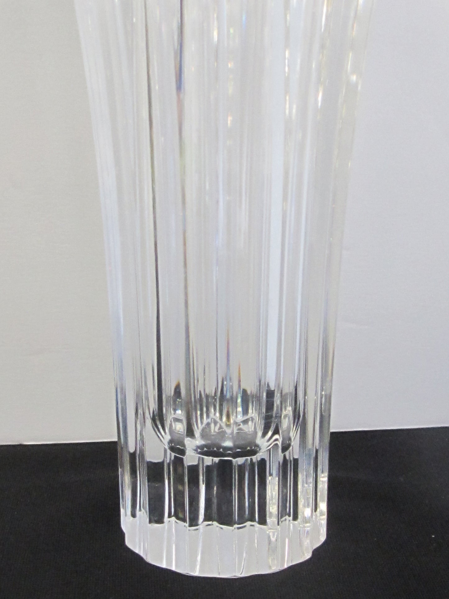 Pressed glass vase Heavy