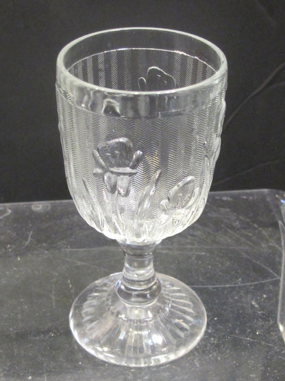 4 piece Iris herringbone cordial glass