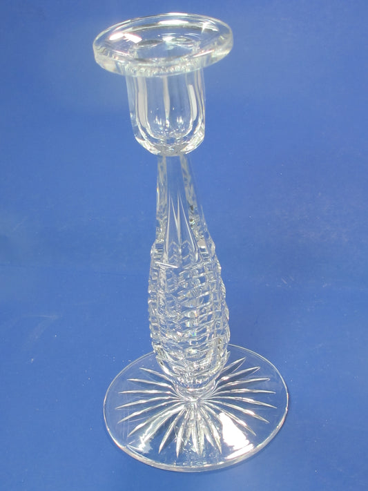 Candlestick American Brilliant Period hand Cut Glass Antique Tear drop