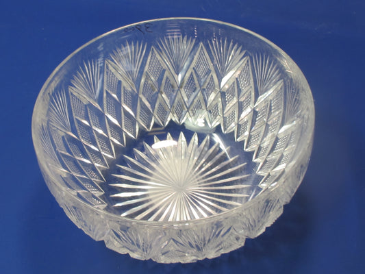 Antique Cut Glass finger bowl American Brilliant period, ABP mouth blown
