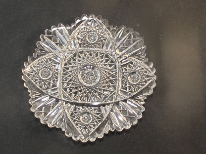 ABP Cut glass dish antique