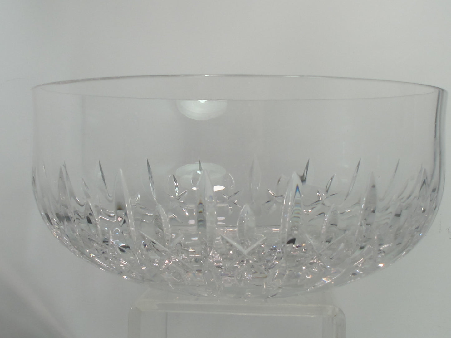 Crystal bowl hand cut glass mouth blown Alantas