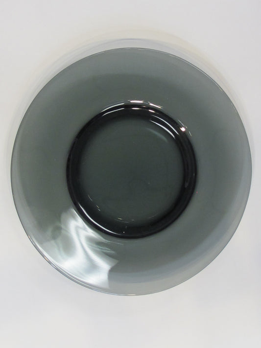Bryce glass charcoal plate 8.5" Made in USA