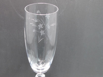 Reizart Nydia Cut glass flute stem Hand cut 947 Starlight