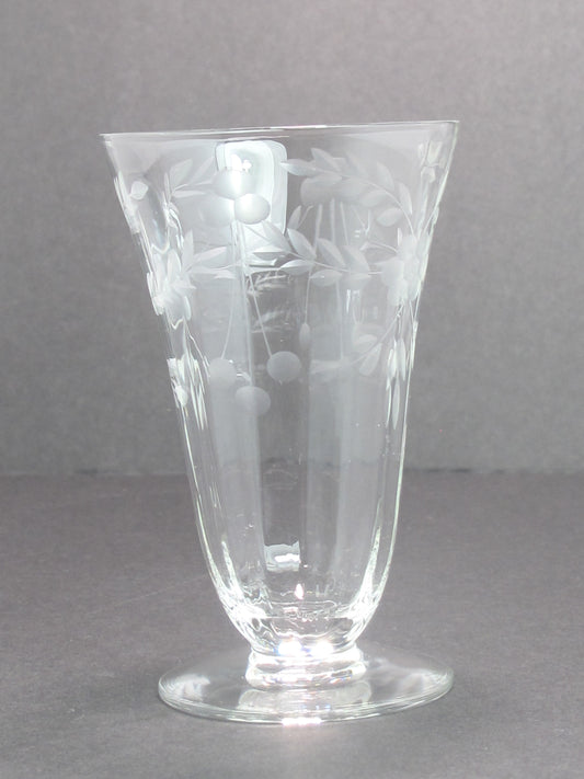 Hand cut sherry clear glassware Seneca? 1960's