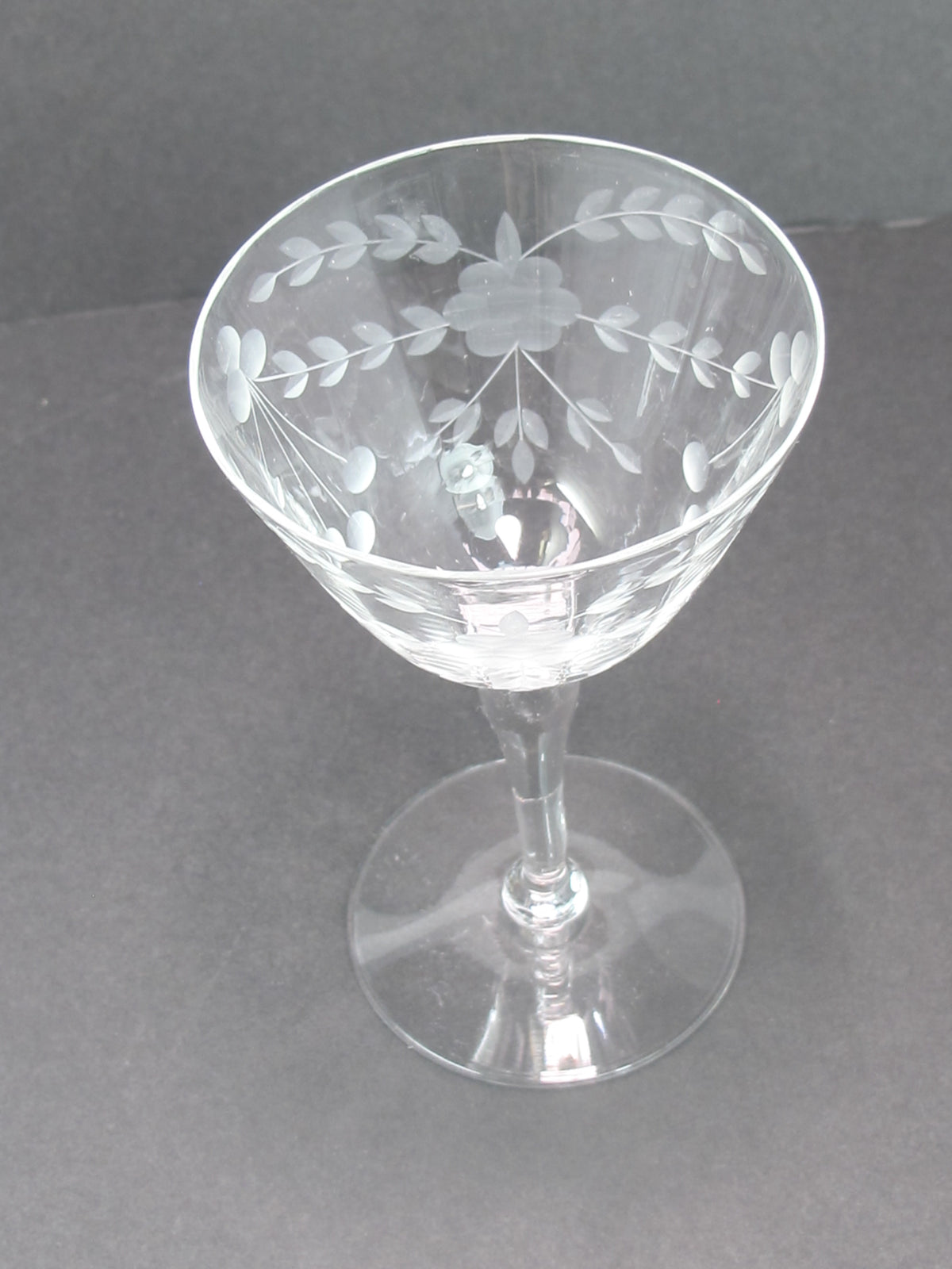 Hand cut Port clear glassware Seneca? 1960's