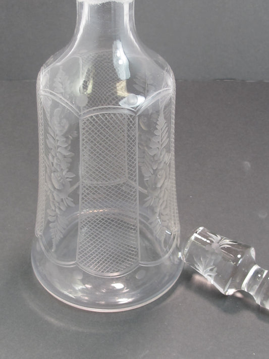 Westmoreland Glass Antique cut & engraved glass Decanter