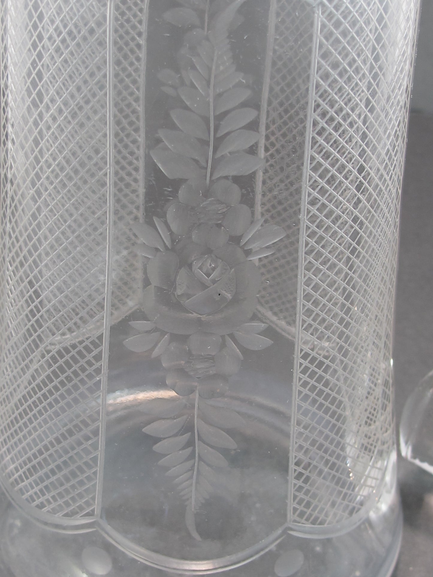 Westmoreland Glass Antique cut & engraved glass Decanter