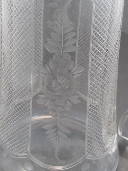 Westmoreland Glass Antique cut & engraved glass Decanter