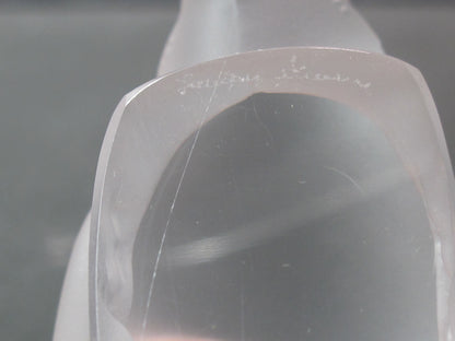 Signed Lalique Frosted Bird