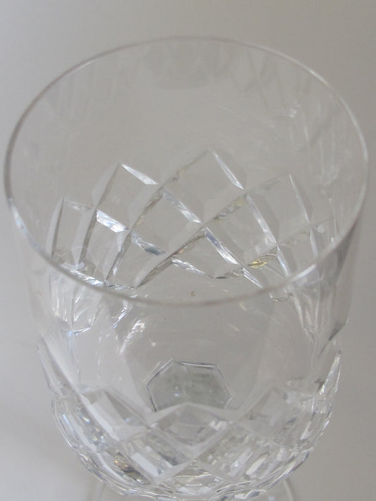 Cut glass Parka wine stemware Hand cut