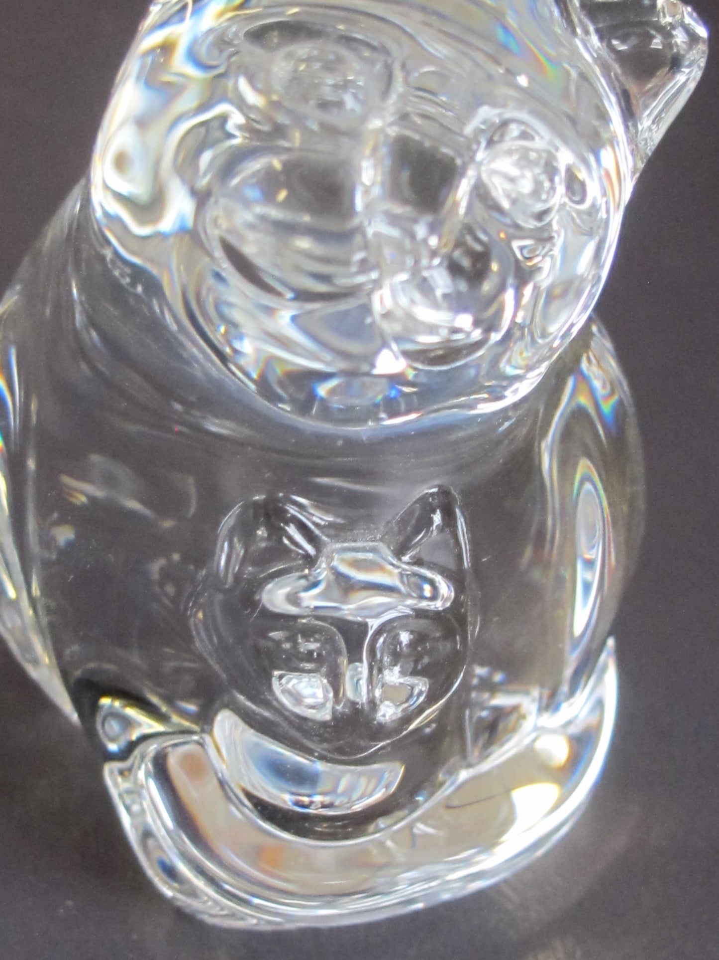 Steuben Signed  Glass hand cooler