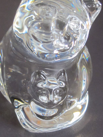 Steuben Signed  Glass hand cooler