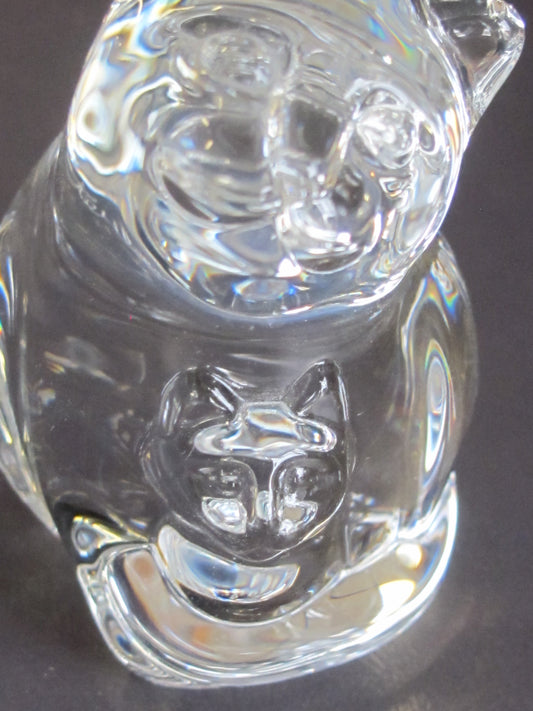 Steuben Signed  Glass hand cooler