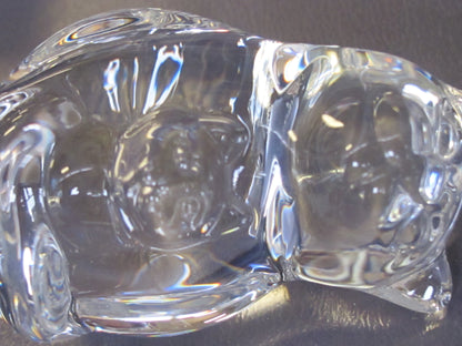 Steuben Signed  Glass hand cooler