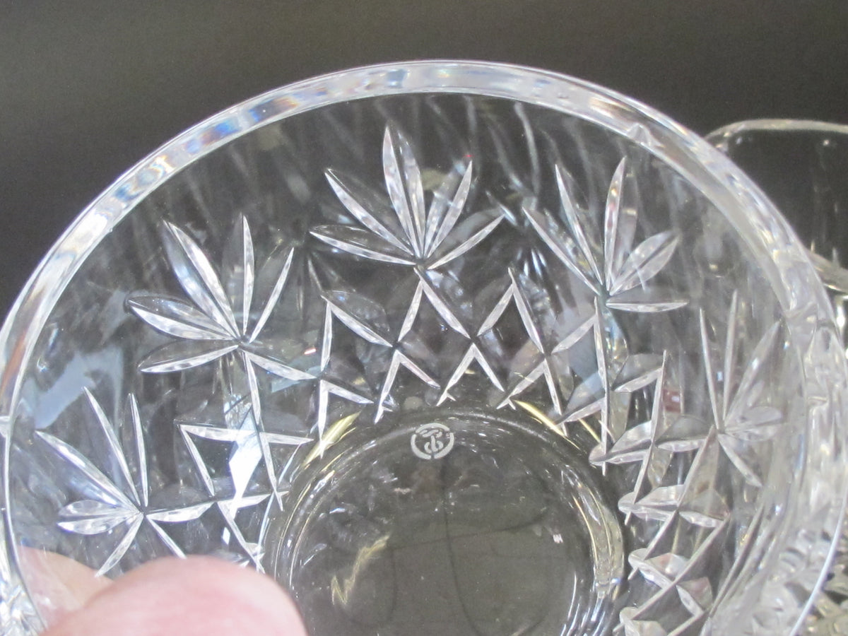 Lenox Charleston Cut glass sugar and creamer Crystal Made in USA