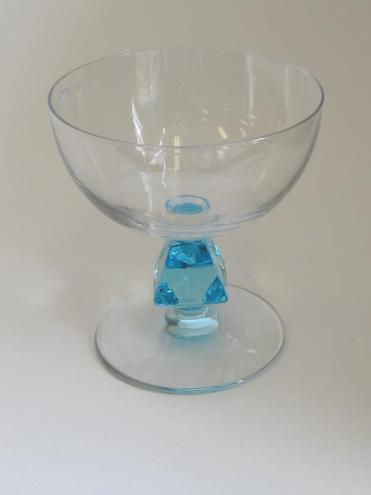 Bryce Aquarius dessert blue Crystal 2 piece's